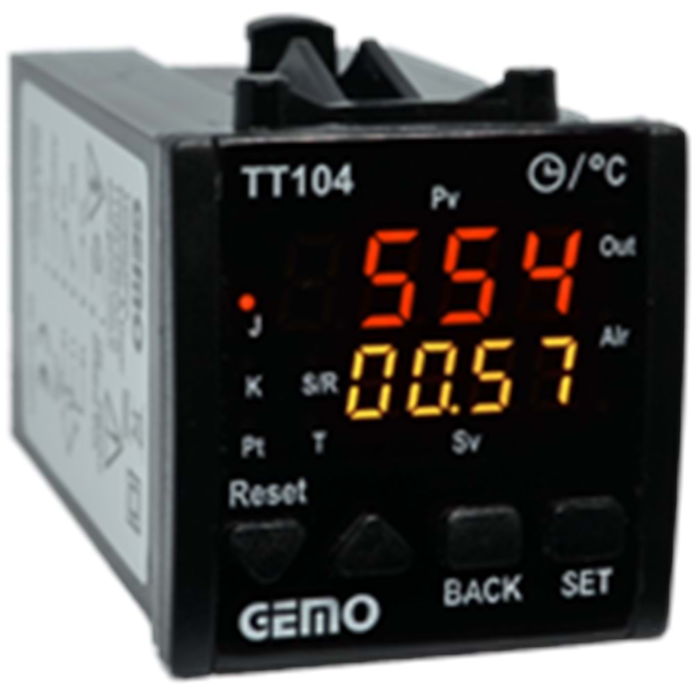 GEMO TT104-24V-R (GEMO 24Vac/dc,48x48,RÖLE,ISI KONTROL)